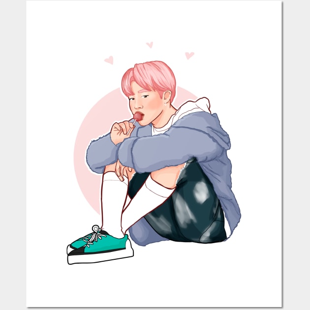 sweet jimin Wall Art by ohnoballoons